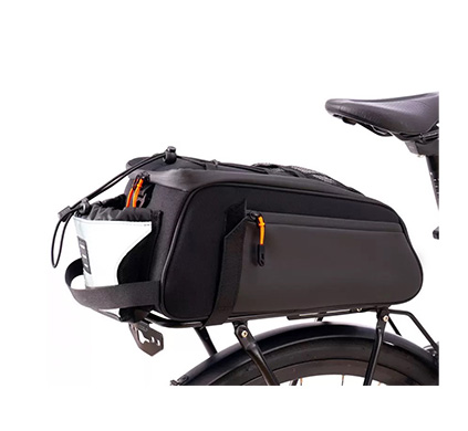 Fahrrad-Hinterradtasche mit wasserdichter Regenhülle