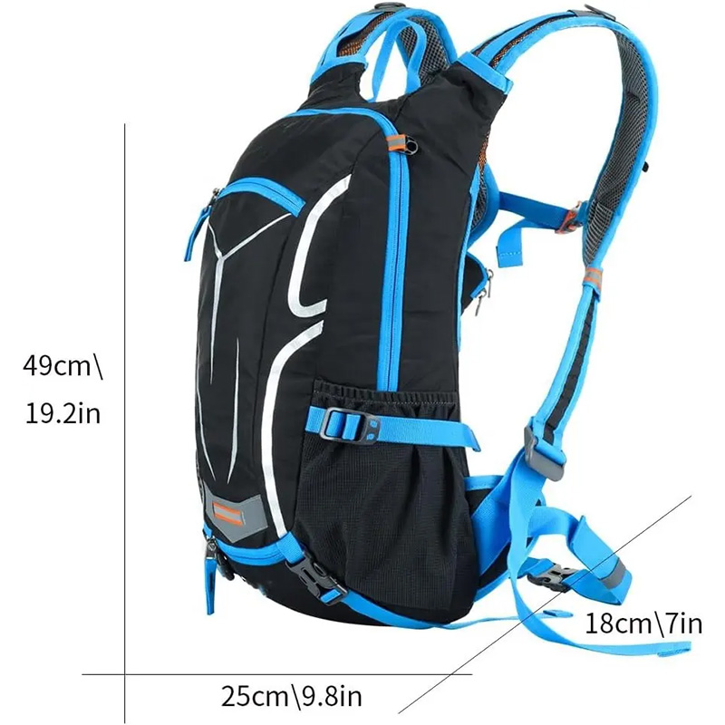 Custom waterproof cycling backpack with rain cover factory
