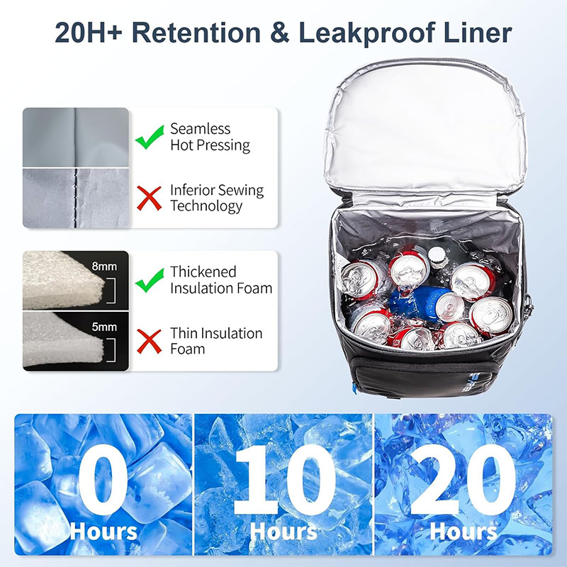 OEM 20H Leak-proof Insulated soft sided cooler supplier