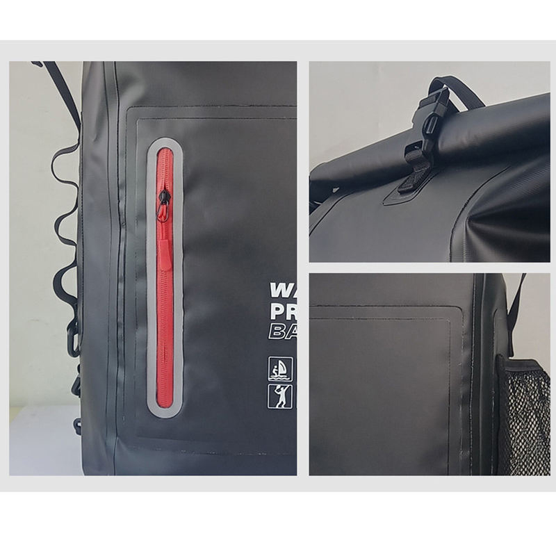 ODM reflective waterproof dry backpack for travel, cycling supplier