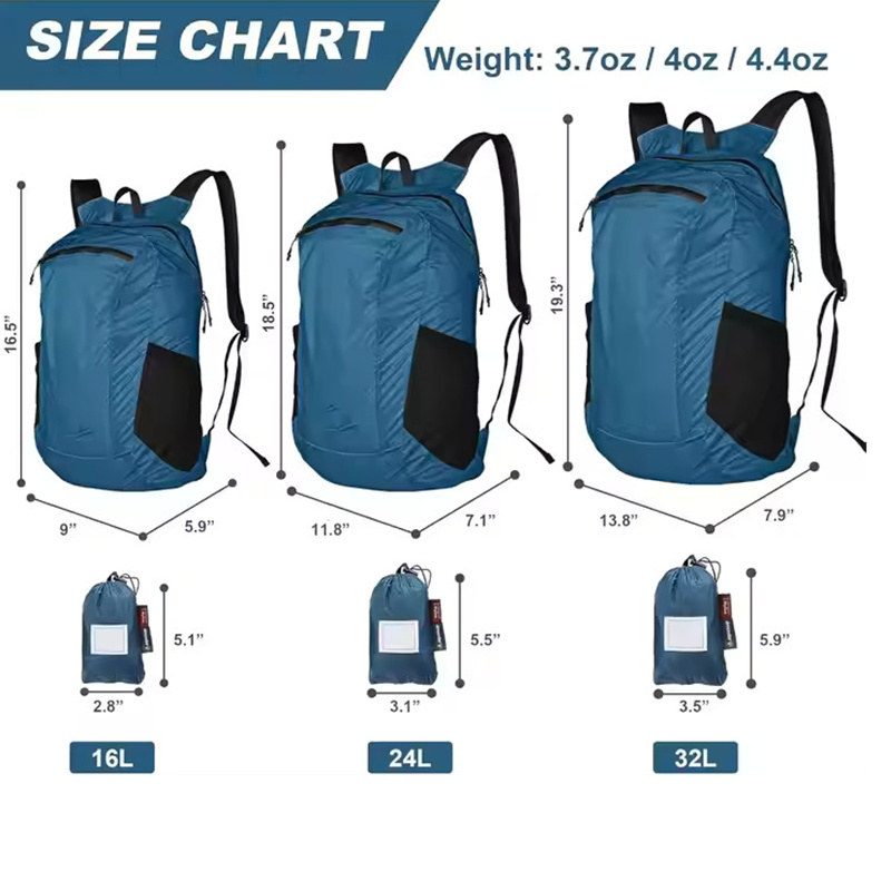 Portable waterproof daypack for excursions