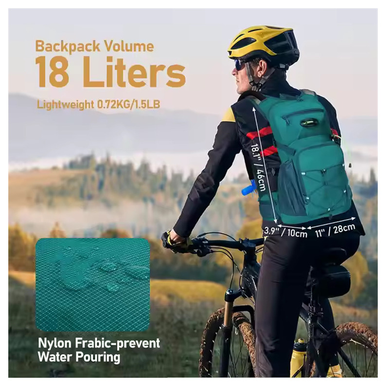 35L cycling backpack with water hydration system