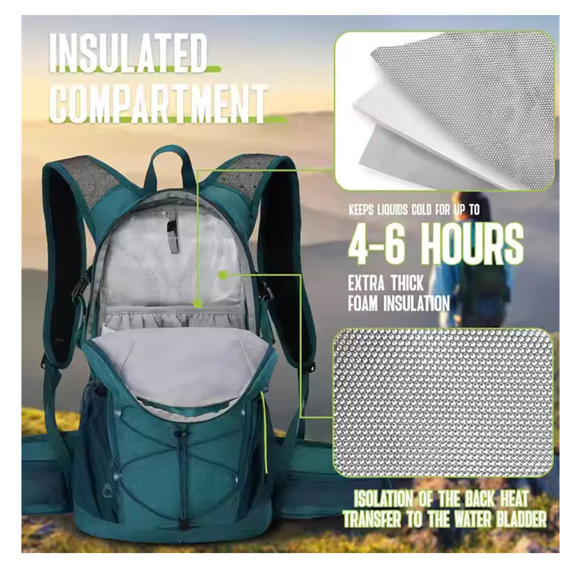 Cycling hydration pack with large capacity