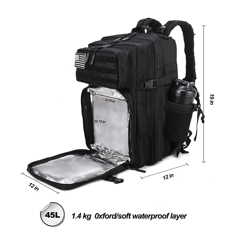45L Tactical Meal Prep Basckpack for Fitness Supplier