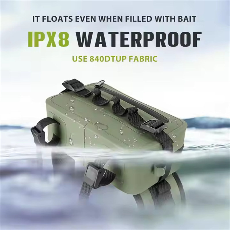 Versatile fishing waist pouch with waterproof zippers