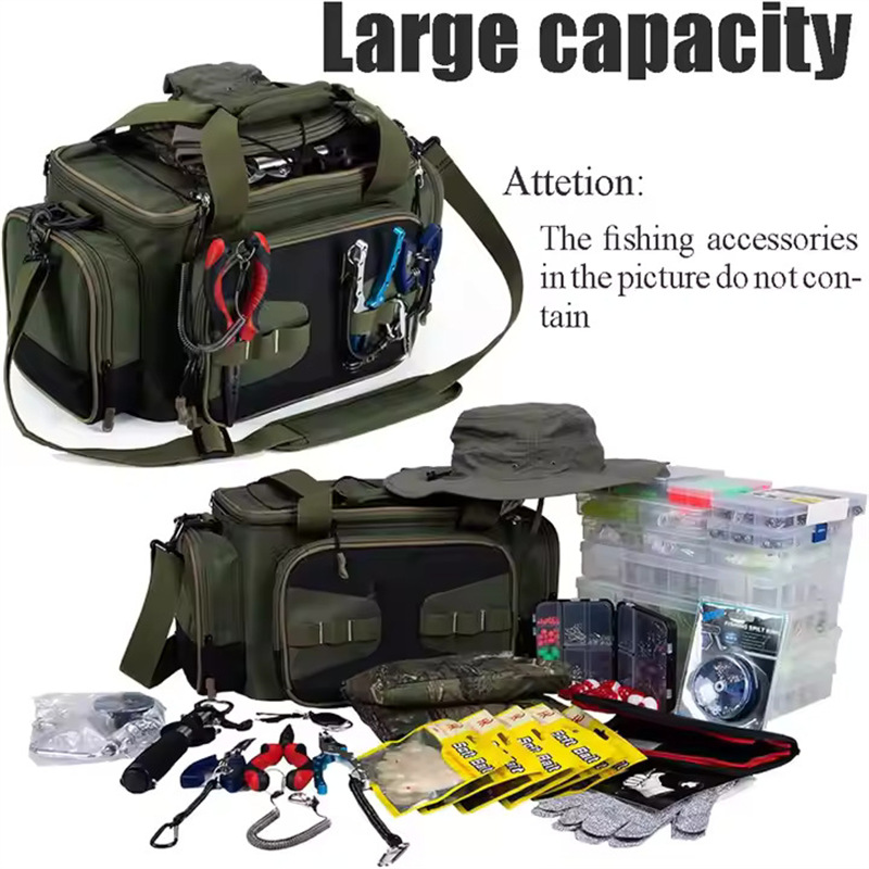 Durable lightweight versatile fishing gear bag