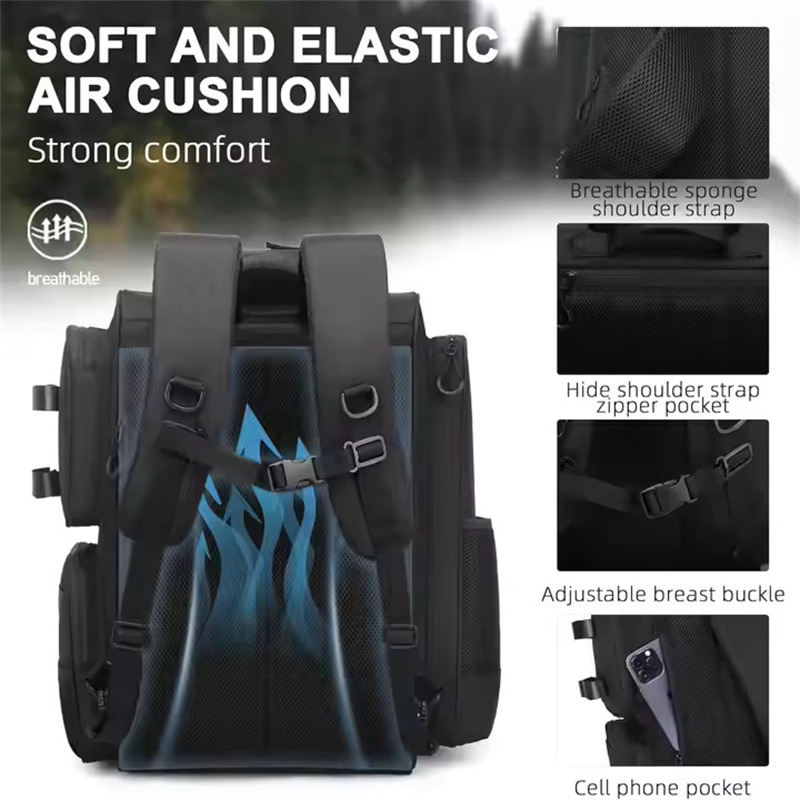 Multi-purpose fishing gear storage backpack