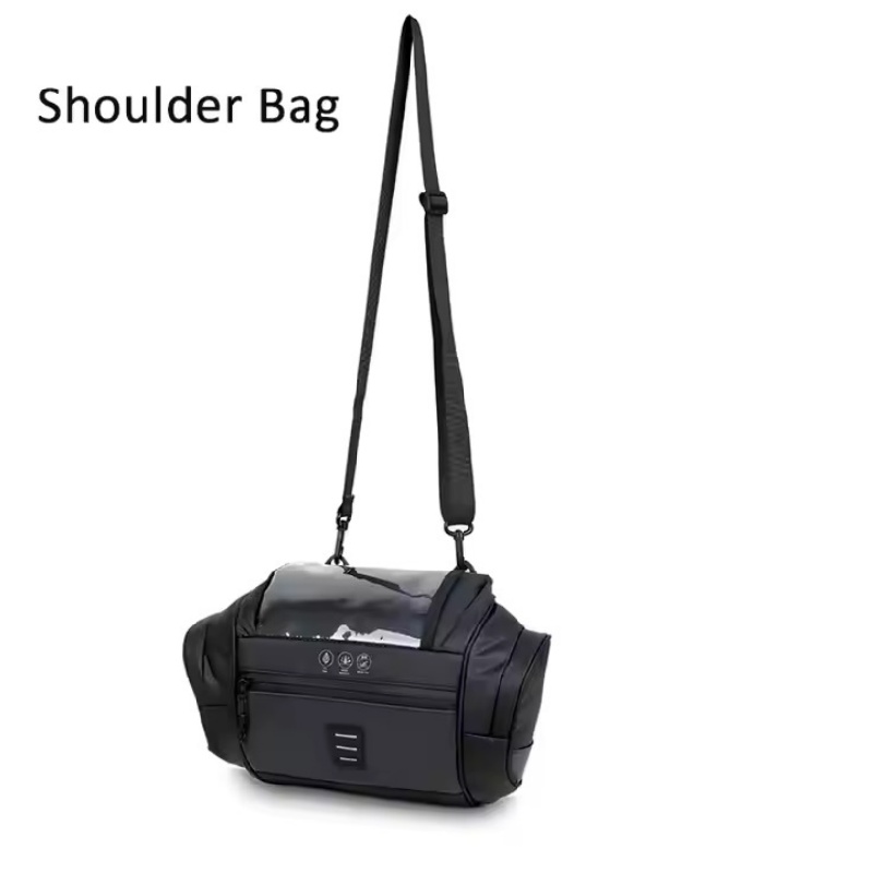 Waterproof front pocket for bike handlebar