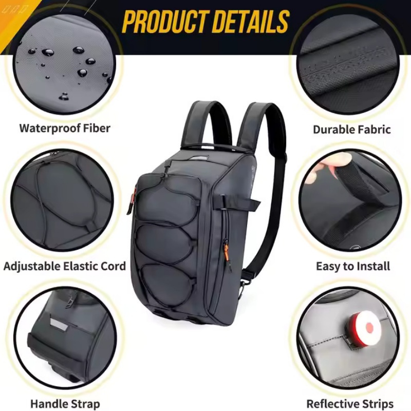 Portable Rear Bicycle Rack Bag