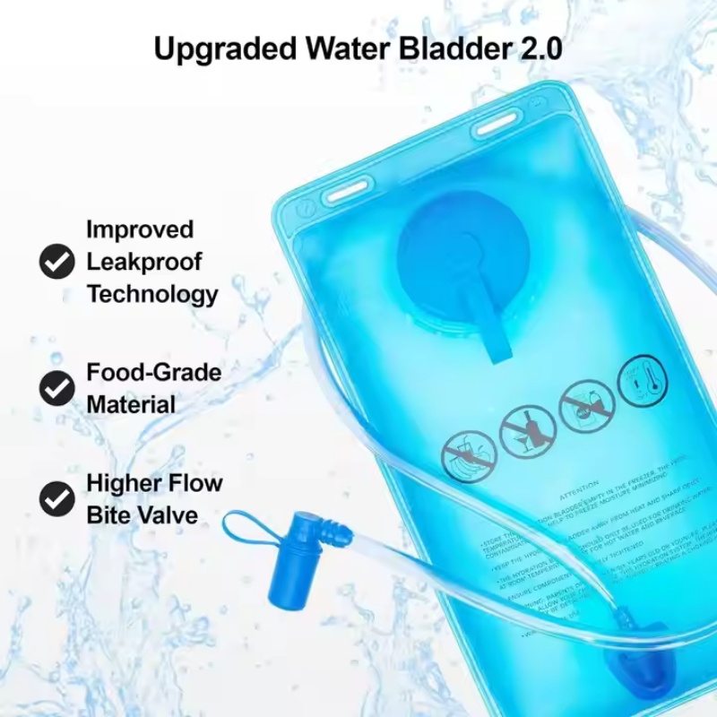 Water-resistant polyester hydration vest