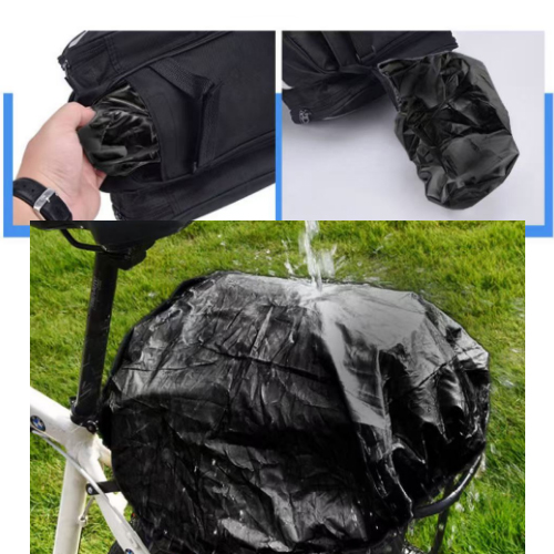 Bike trunk bag with waterproof rain cover supplier
