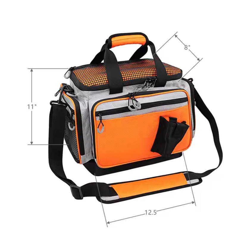 Portable tackle bag with ample capacity
