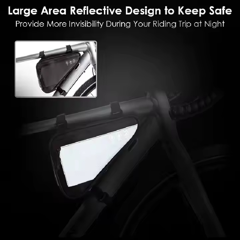 Water-resistant mountain bike frame bag