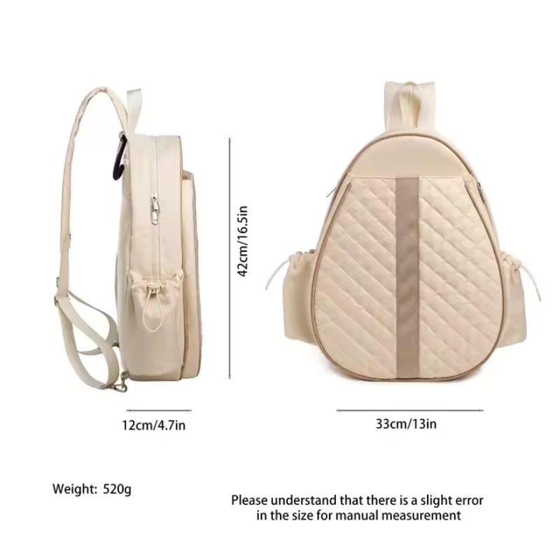 Tennis Racket Shoulder Bag for Men and Women