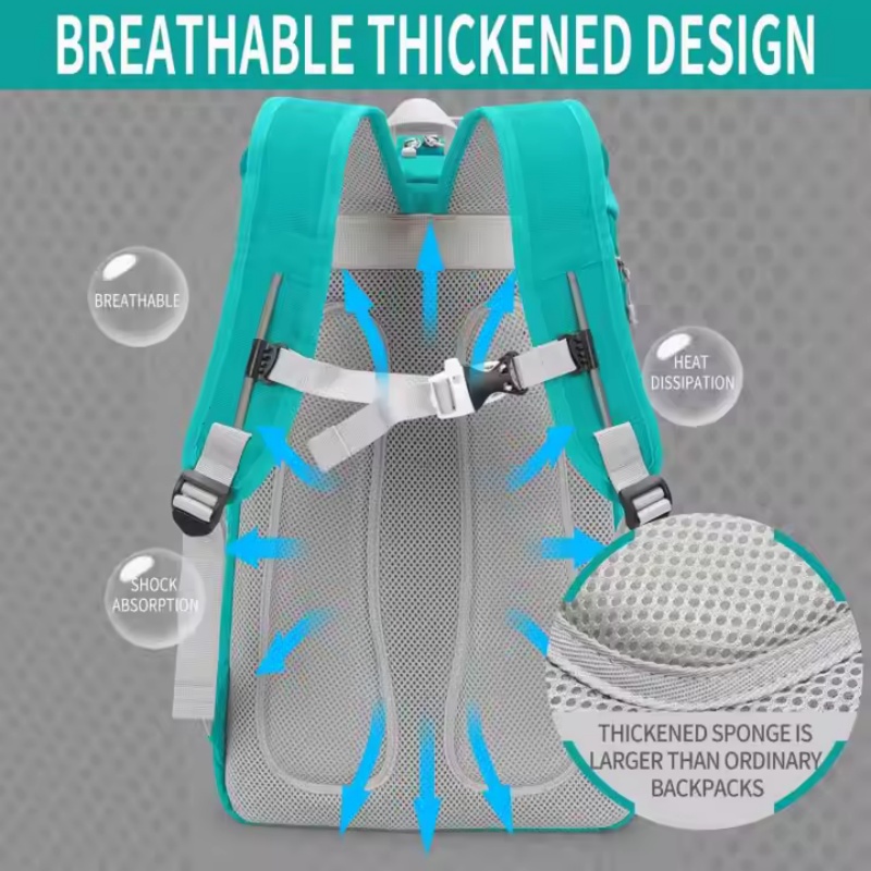 Multi-Pocket Tennis Bag for Kids' Sports Equipment