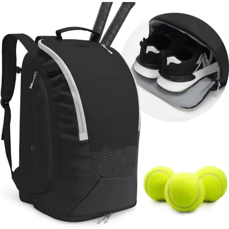 Youth Backpack Style Tennis Bag with Shoulder Straps
