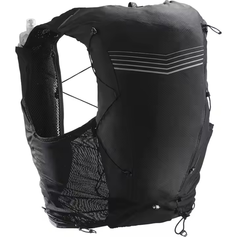 Hydration bladder bag with breathable mesh back panel