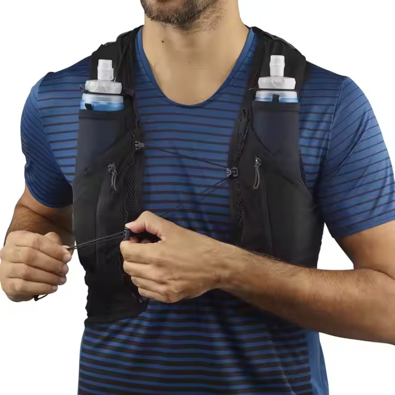 Hydration bladder bag features multiple compartments