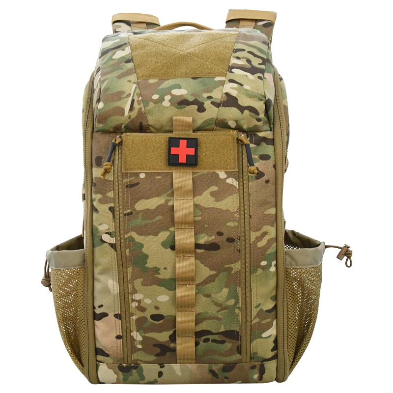 Emergency medical kit carrier with pouches
