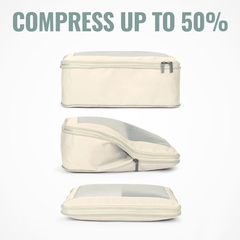 Breathable material compression bags