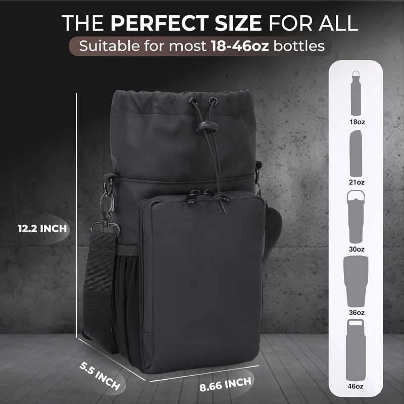 Multi-pocket Workout Shoulder Sling Bag