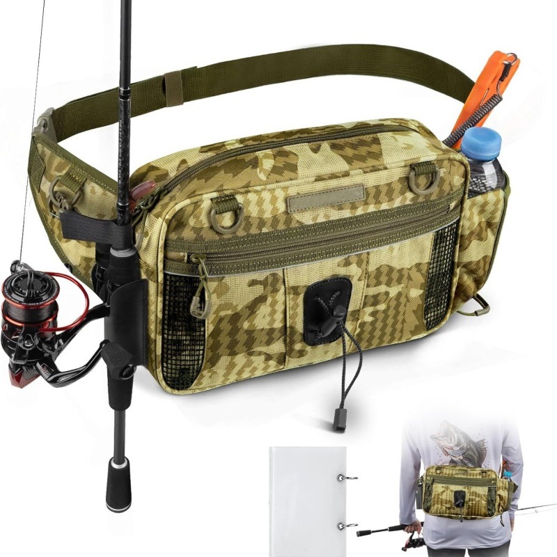 Heavy-duty tackle bag with multiple compartments