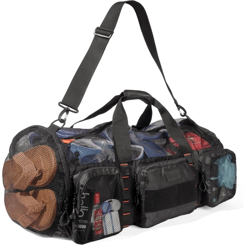 Portable swim gear storage duffel