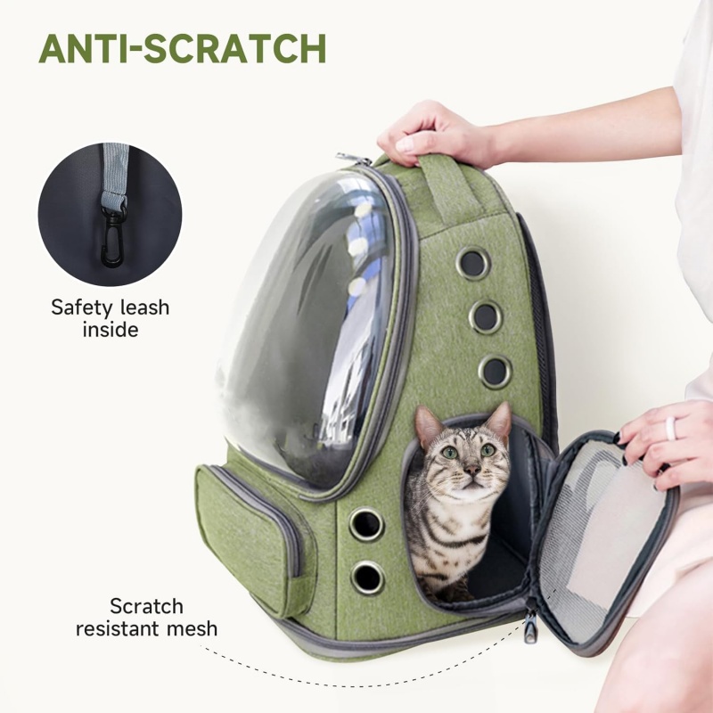 Innovative pet travel bubble backpack