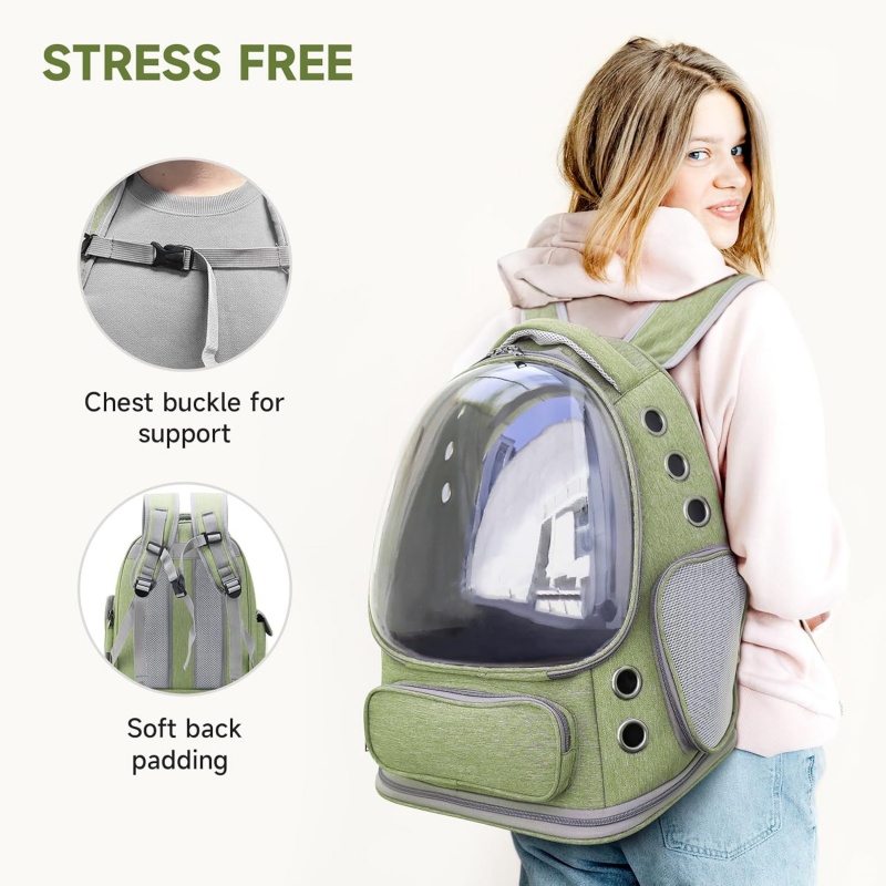 Cat astronaut bubble backpack