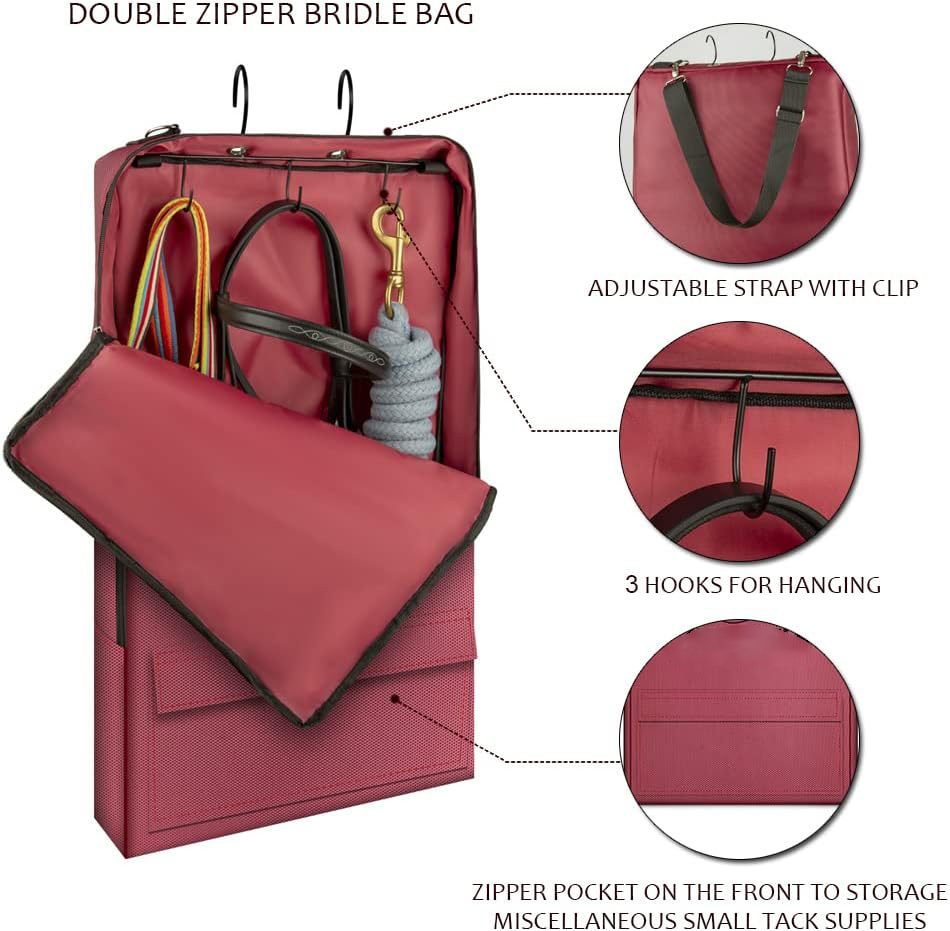 Custom Equine Bridle Bag Durable Horse Tack Carry Bag